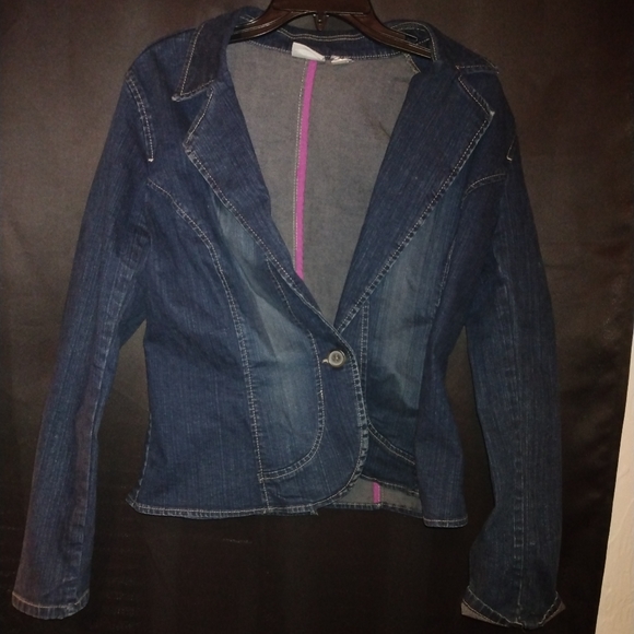 Covington Dark Blue Jean Jacket - Picture 1 of 3